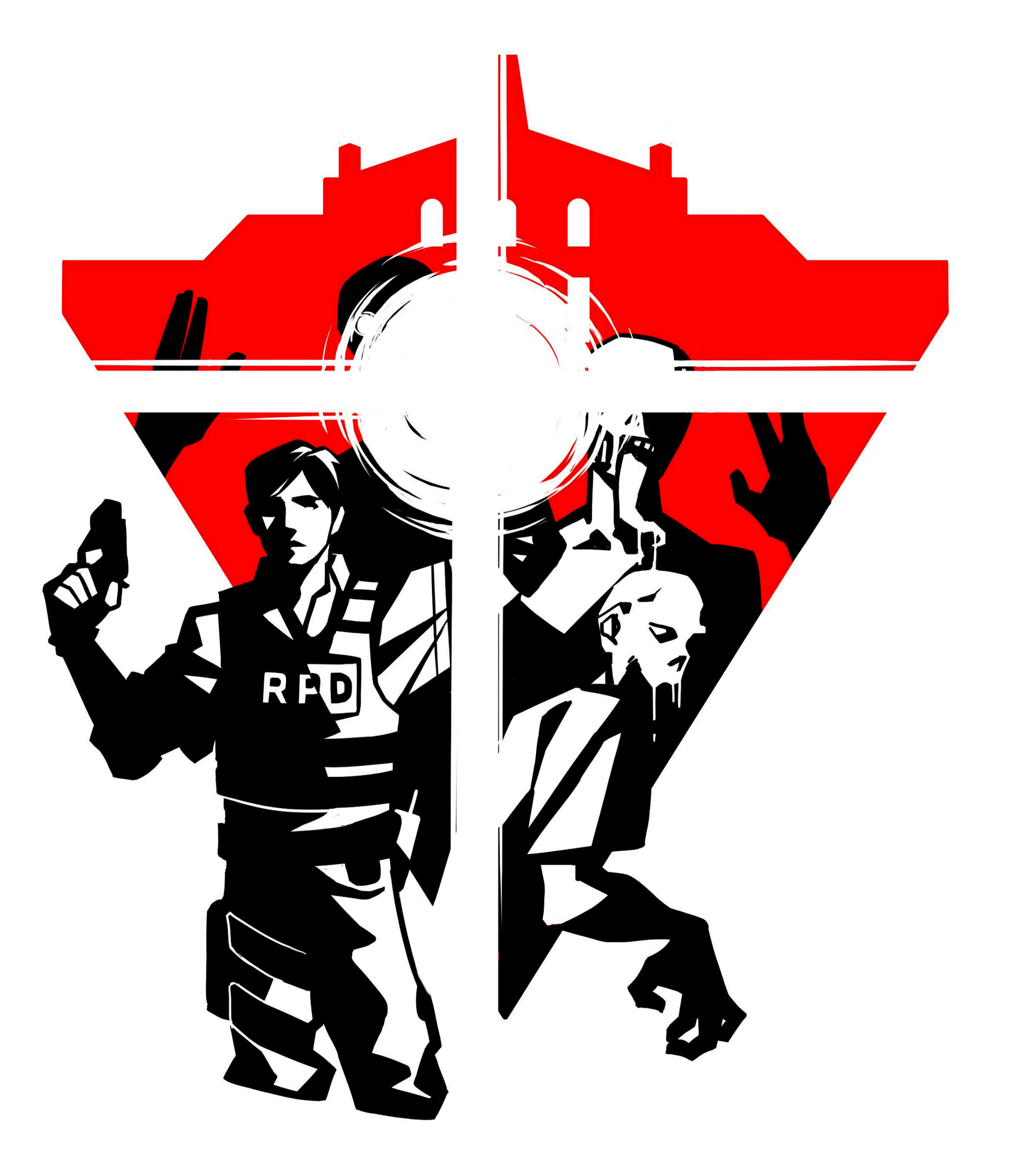 Resident Evil 2-Inspired Screen Printing Project. Personal, Non-Commercial. Digital, 2022.