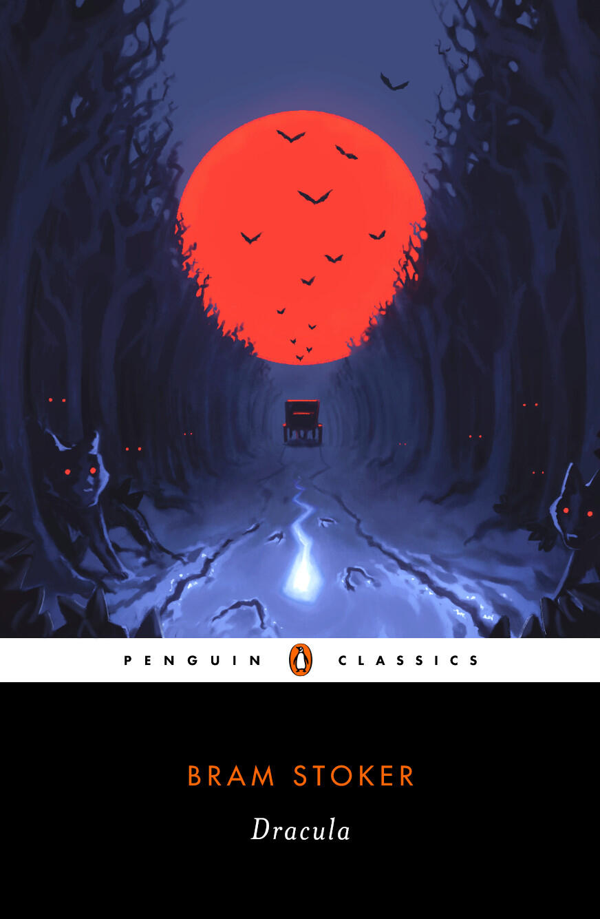 Alternate Book Cover Art for Bram Stoker's Dracula, in the Style of Penguin Classics. University Project, Non-Commercial. Digital, 2025.