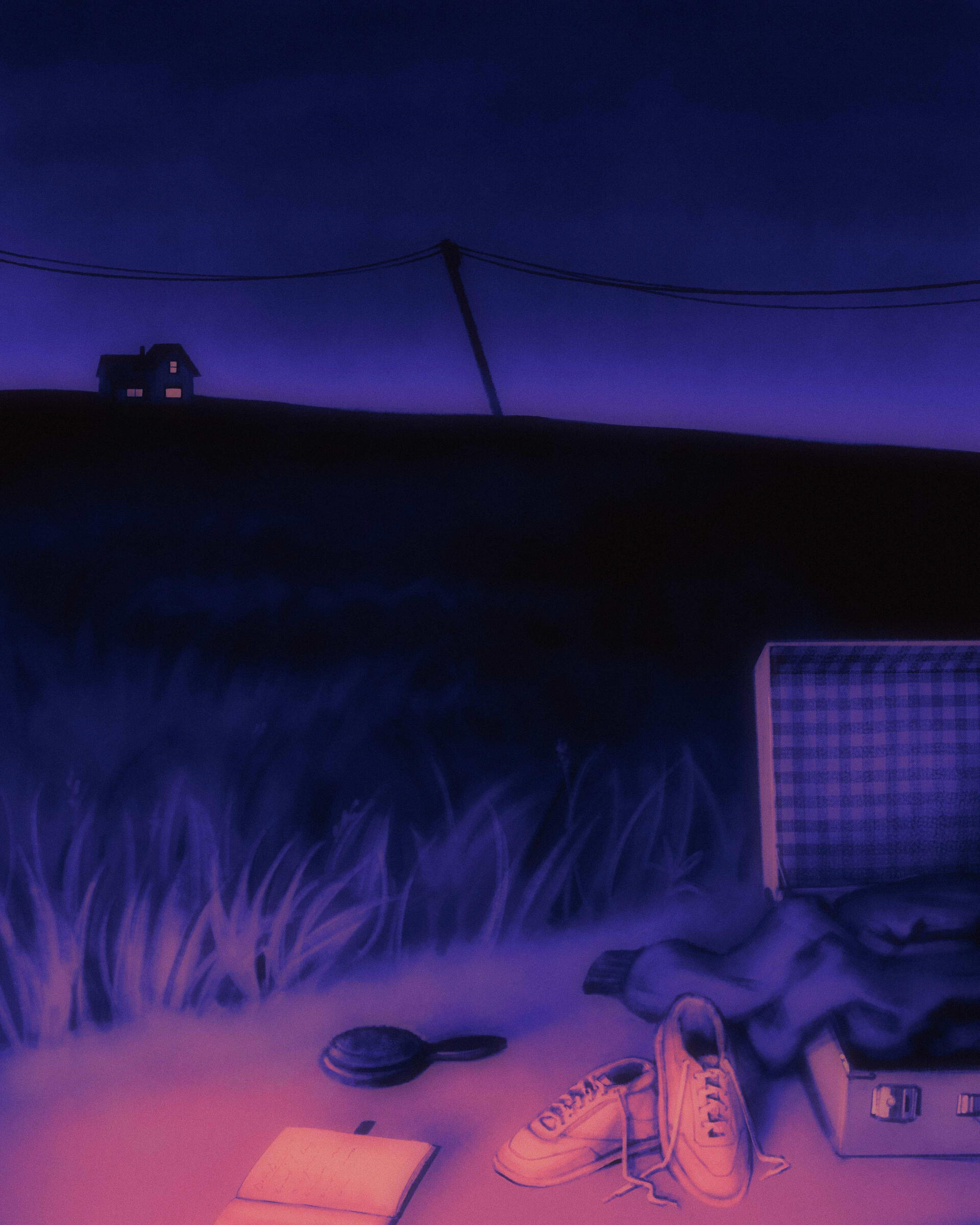 Pilot Episode Promotional Cover, Unreleased Audio Drama Project. Commission. Digital, 2025.