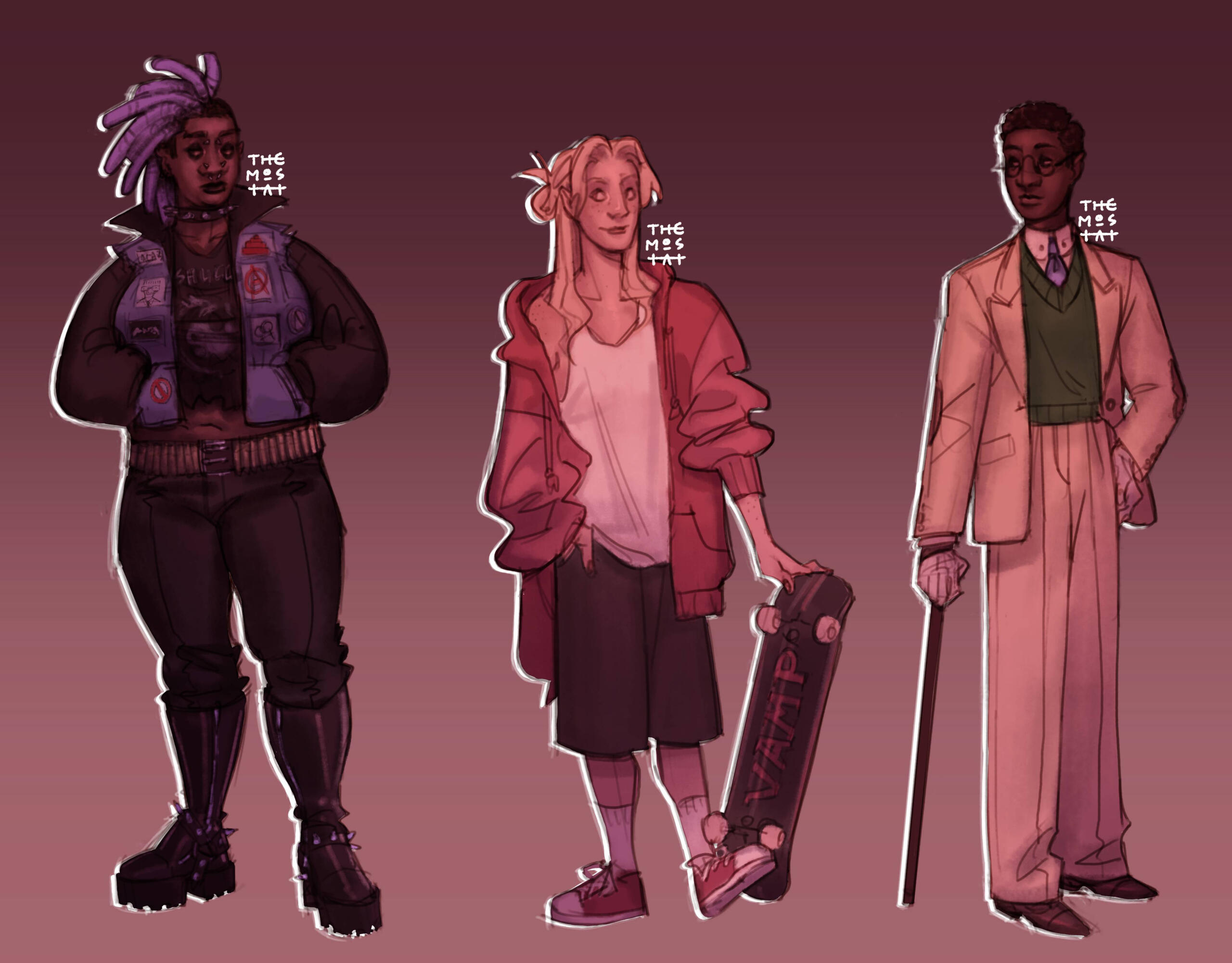 Character Designs for Unnamed Project. Personal, Non-Commercial. Digital, 2024.
